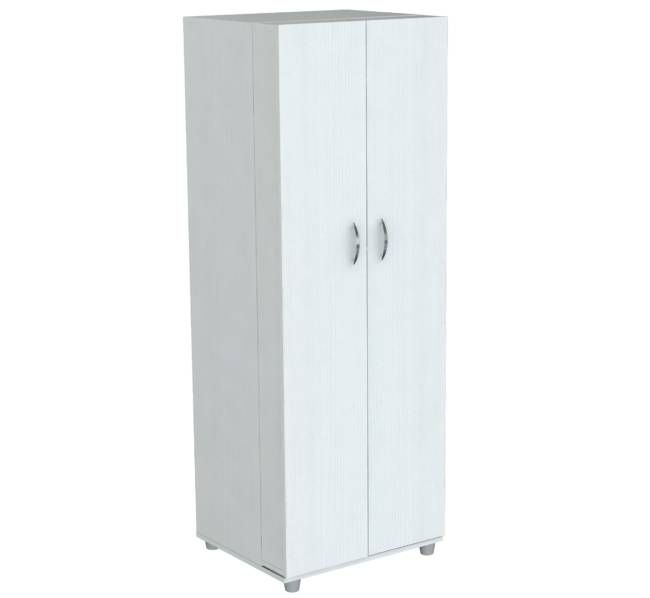 White Finish Wood Storage Cabinet With Two Doors By Homeroots | Cabinets | Modishstore - 4