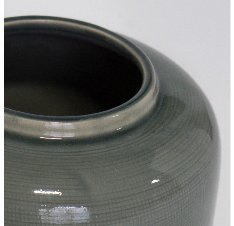 Gold Leaf Design Group Ceramic Textured Jar with Lid - Set Of 2 | Jars & Canisters | Modishstore-2