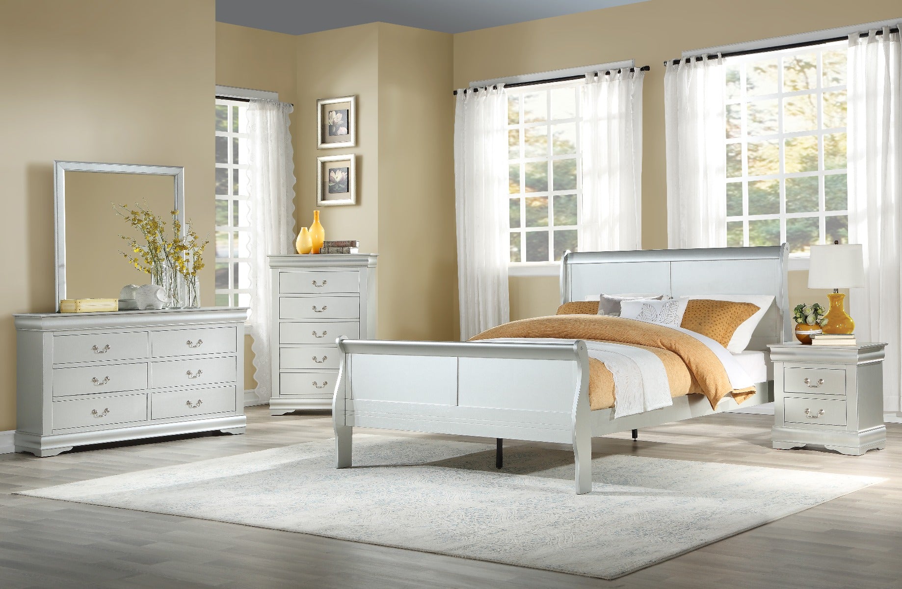 Louis Philippe Eastern King Bed By Acme Furniture – Modish Store
