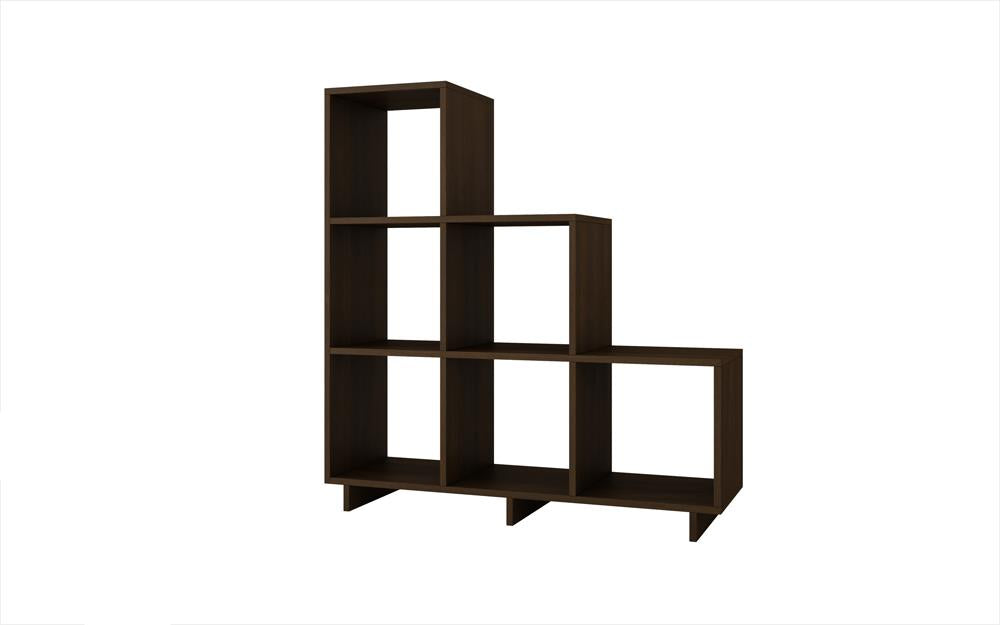 Accentuations by Manhattan Comfort Sophisticated Cascavel Stair Cubby with 6 Cube Shelves | Wall Shelf | Modishstore-9