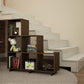 Accentuations by Manhattan Comfort Sophisticated Cascavel Stair Cubby with 6 Cube Shelves | Wall Shelf | Modishstore-3