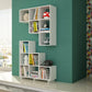 Accentuations by Manhattan Comfort Sophisticated Cascavel Stair Cubby with 6 Cube Shelves | Wall Shelf | Modishstore-8