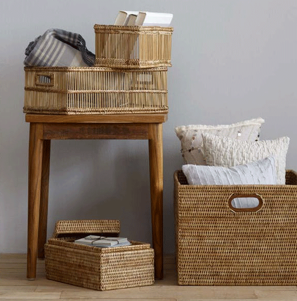 Liana Storage Basket-Natural By Texture Designideas | Bins, Baskets & Buckets | Modishstore-2