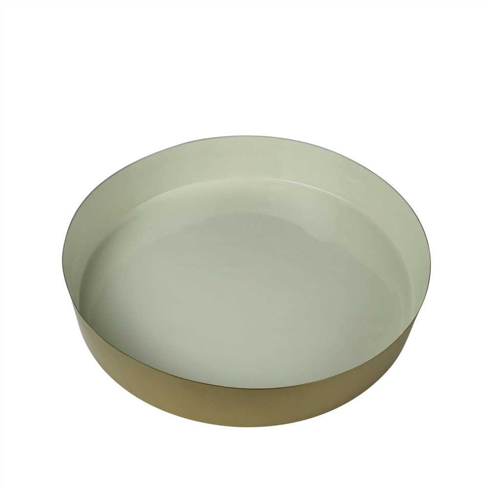 Enamel Trays, Set of 3, Putty-2