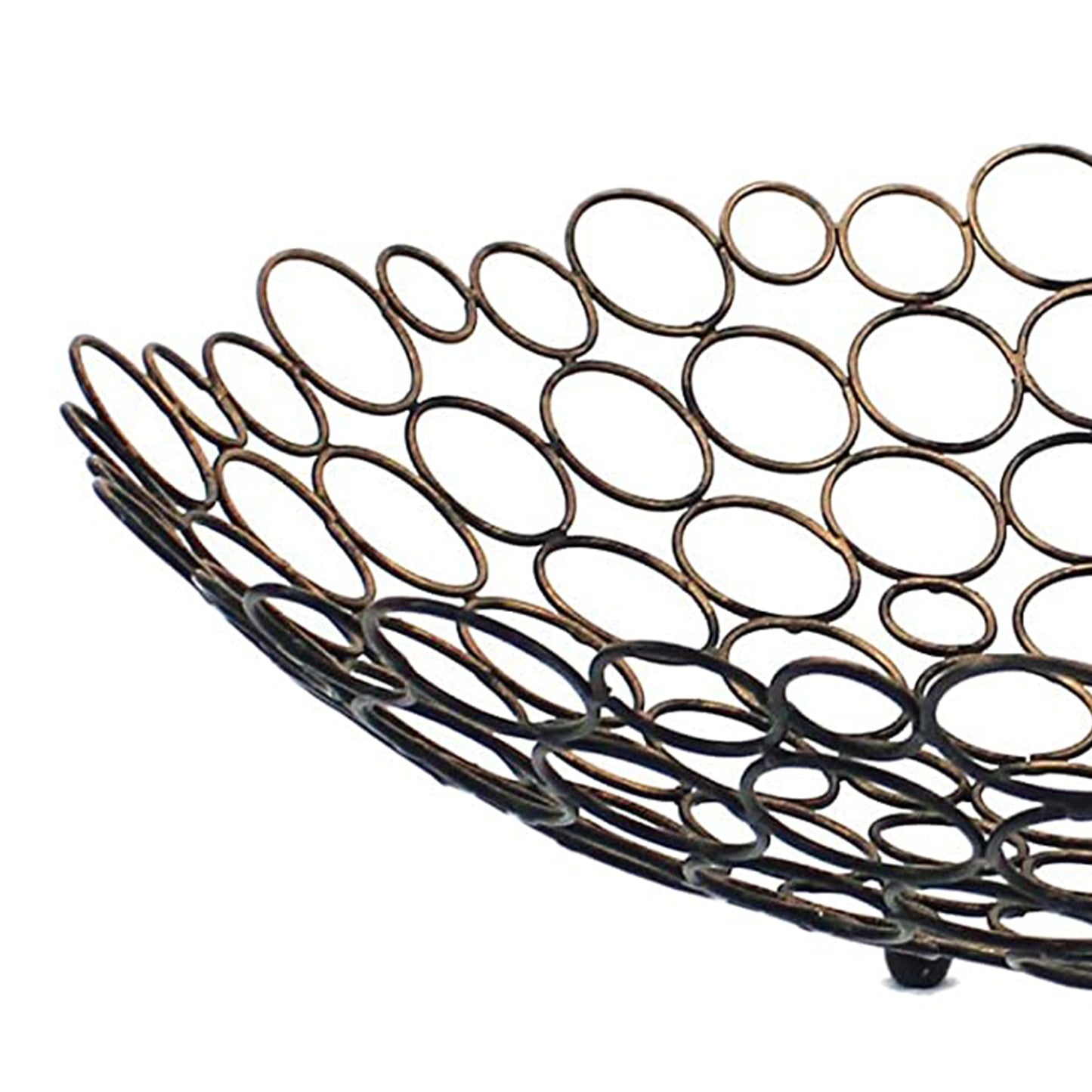 Bronze Decorative Metal Tray By Homeroots | Trays | Modishstore - 3
