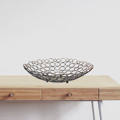 Bronze Decorative Metal Tray By Homeroots