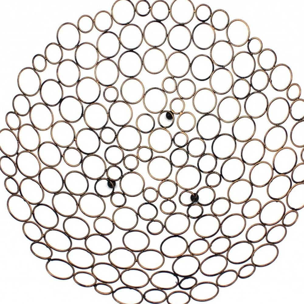 Bronze Decorative Metal Tray By Homeroots | Trays | Modishstore - 4