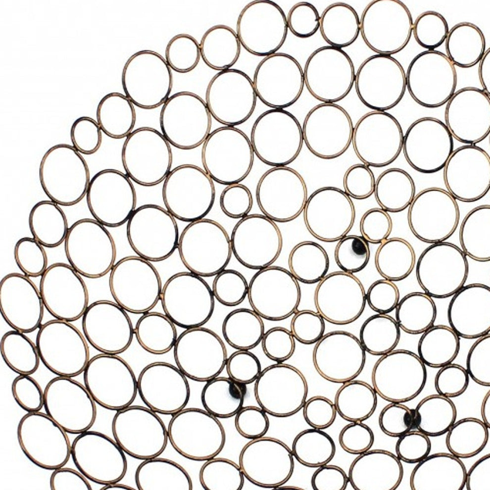 Bronze Decorative Metal Tray By Homeroots | Trays | Modishstore - 5