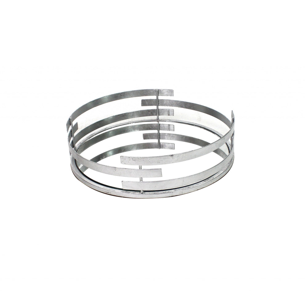Silver Minimalist Line Mirror Tray By Homeroots | Trays | Modishstore - 3