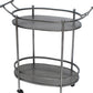 Bronze Antique Oval Service Cart By Homeroots | Bar Carts | Modishstore - 4