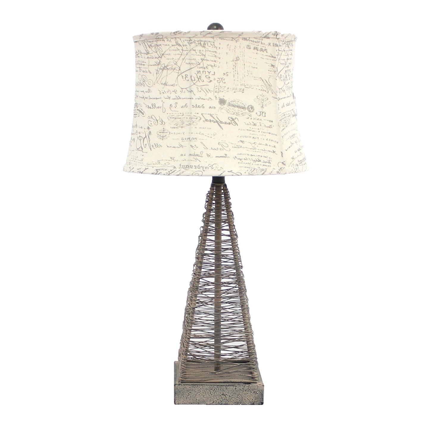 Tan Industrial Metal With Gentle Linen Shade - Table Lamp By Homeroots | Table Lamps | Modishstore - 2
