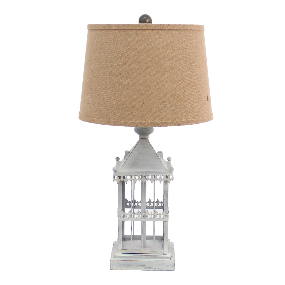 Gray Country Cottage Castle - Table Lamp By Homeroots | Table Lamps | Modishstore - 2