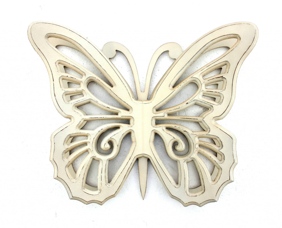 Black Rustic Butterfly Wooden Wall Decor By Homeroots | Animals & Pets | Modishstore - 7