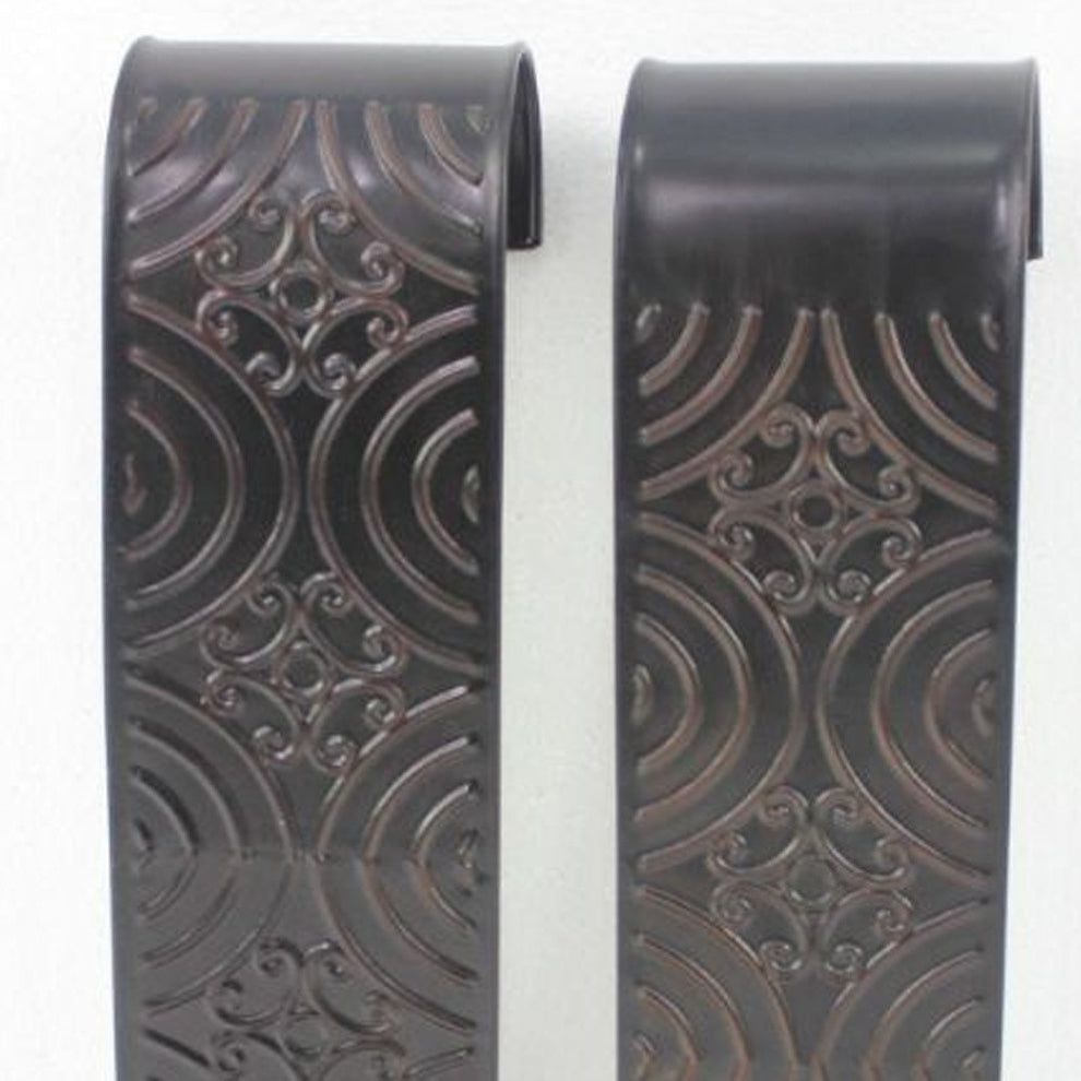 Brown, Vintage, Metal - Wall Candle Holder Sconce Set By Homeroots | Candle Holders | Modishstore - 4
