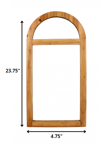 Brown Rustic With Minimalist Window Frame Dressing Mirror By Homeroots | Mirrors | Modishstore - 2