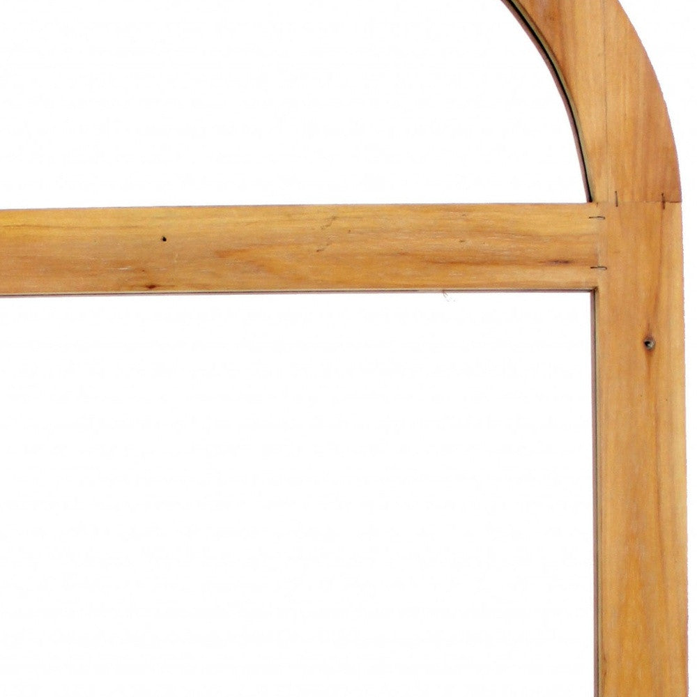 Brown Rustic With Minimalist Window Frame Dressing Mirror By Homeroots | Mirrors | Modishstore - 5