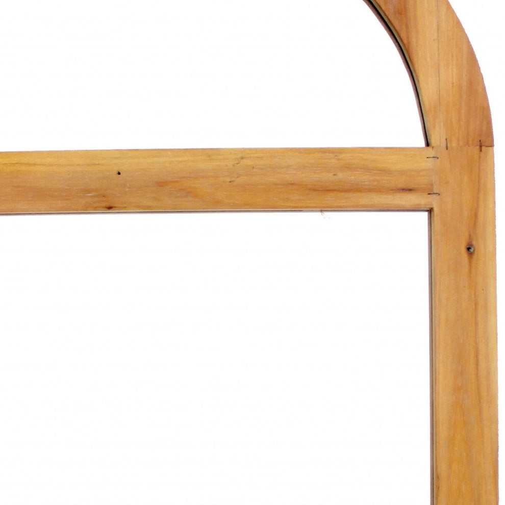 Brown Rustic With Minimalist Window Frame Dressing Mirror By Homeroots | Mirrors | Modishstore - 5
