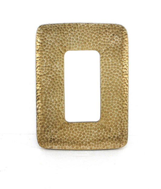 Gold Coastal Style Cobbly Cosmetic Mirror By Homeroots | Mirrors | Modishstore