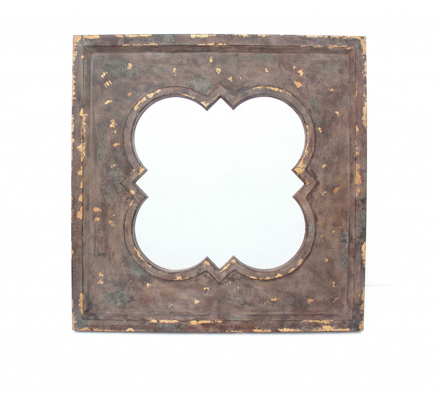 Bronze Vintage Cosmetic With Quadrate Frame - Wall Mirror By Homeroots | Mirrors | Modishstore - 3