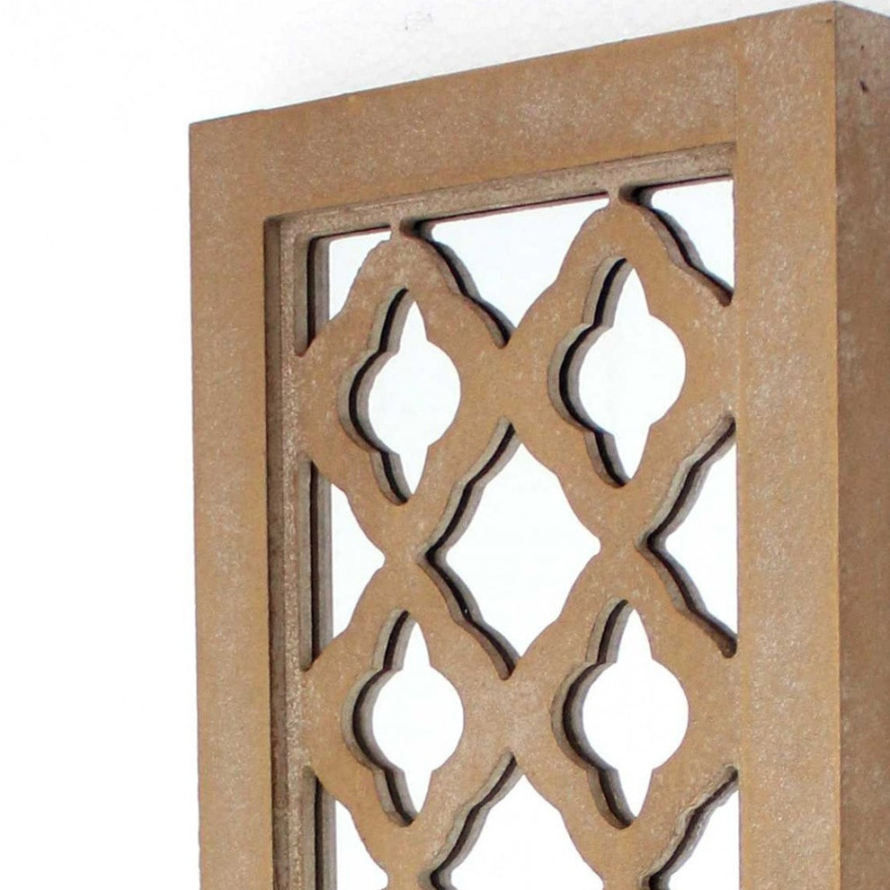 Tan Wooden Cross - Candle Holder Sconce By Homeroots | Candle Holders | Modishstore - 4