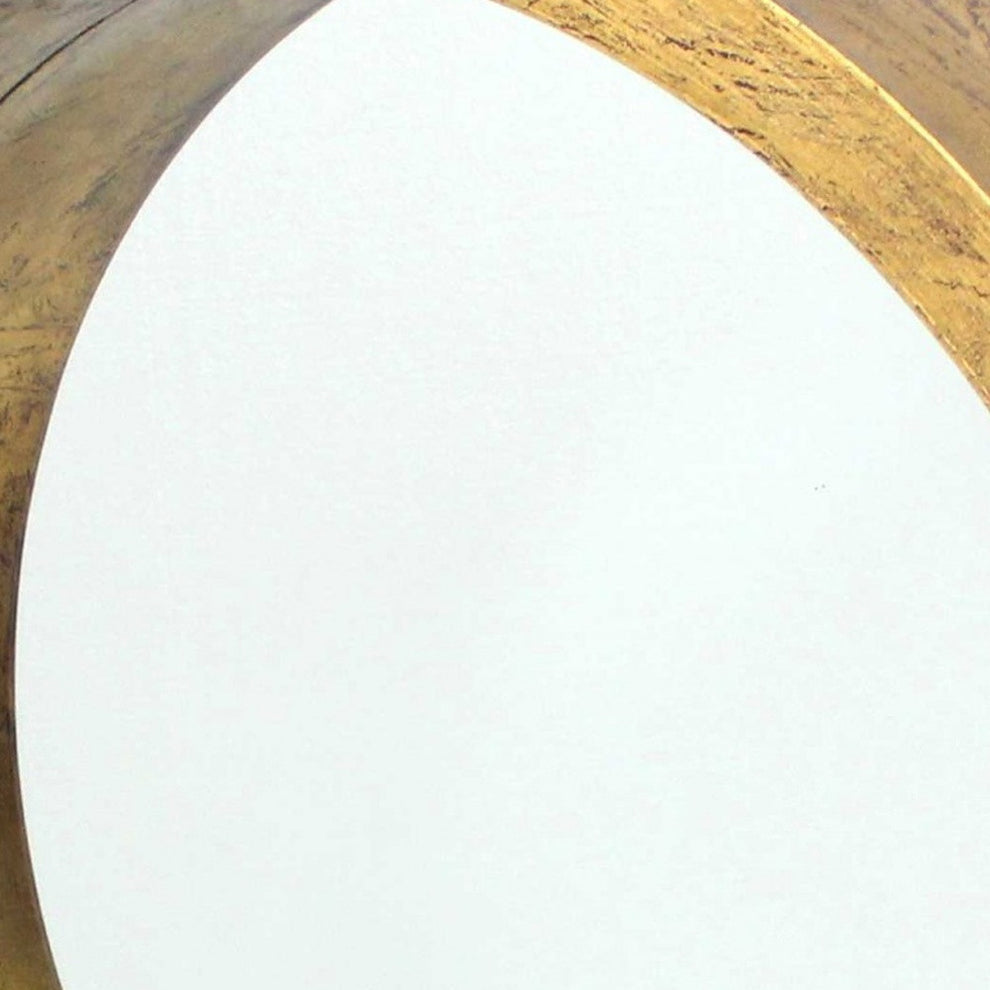 Gold Round Tray Shaped Cosmetic Mirror By Homeroots | Mirrors | Modishstore - 5