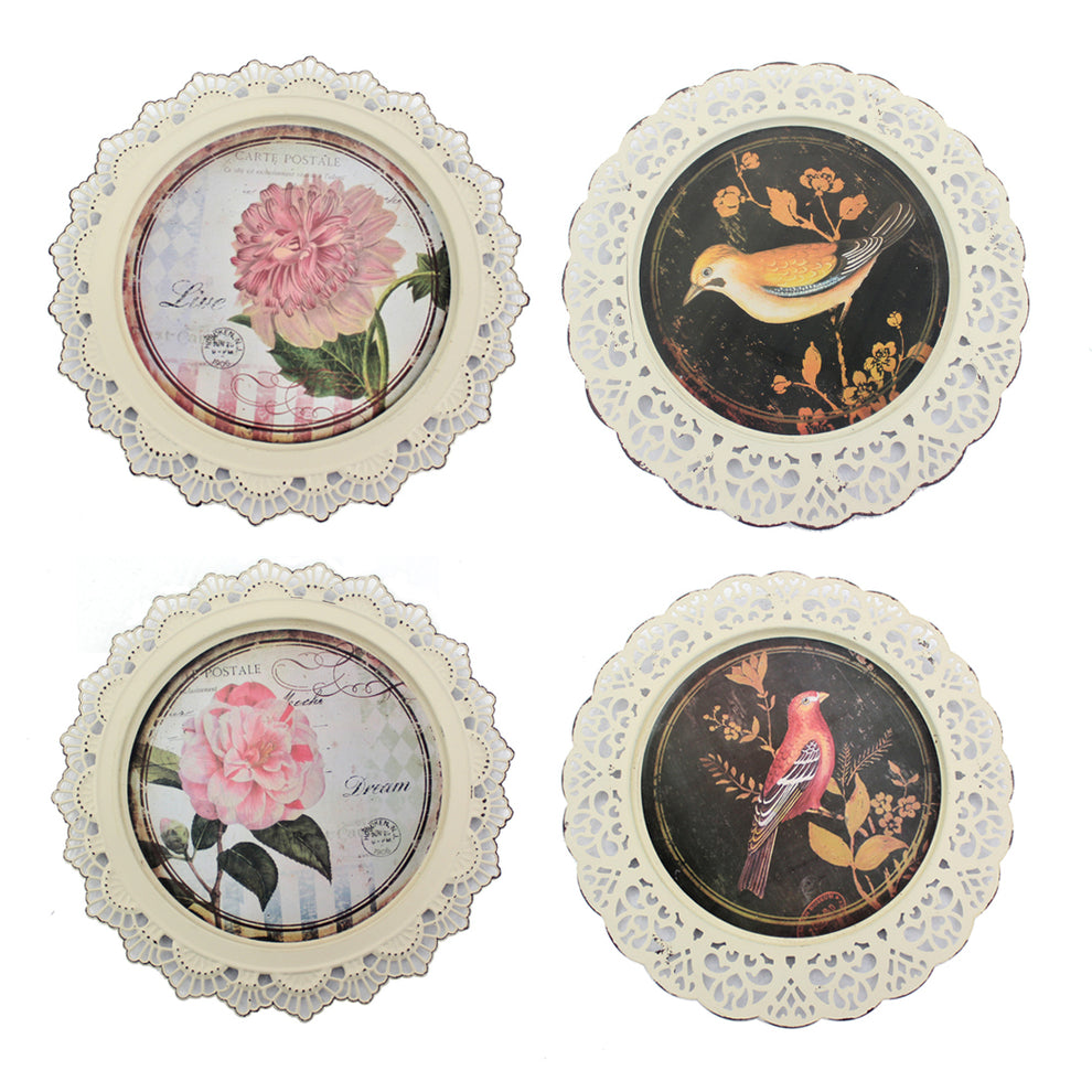 Multi-Color Traditional Metal Plate - Wall Decor By Homeroots | Wall Decor | Modishstore - 2