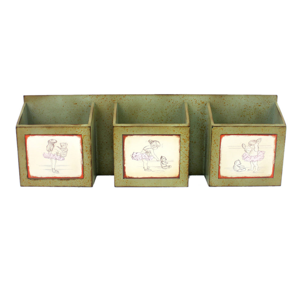 Green Rustic Horizontal - Newspaper & Magazine Rack By Homeroots | Hooks & Racks | Modishstore - 2