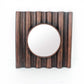 Bronze Panpipe-Like Wooden Cosmetic - Mirror By Homeroots | Mirrors | Modishstore - 3