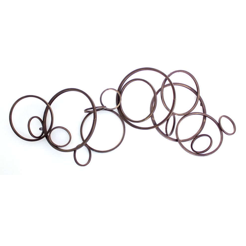 Silver Industrial Metallic Multi Circle Wall Decor By Homeroots | Wall Decor | Modishstore - 3