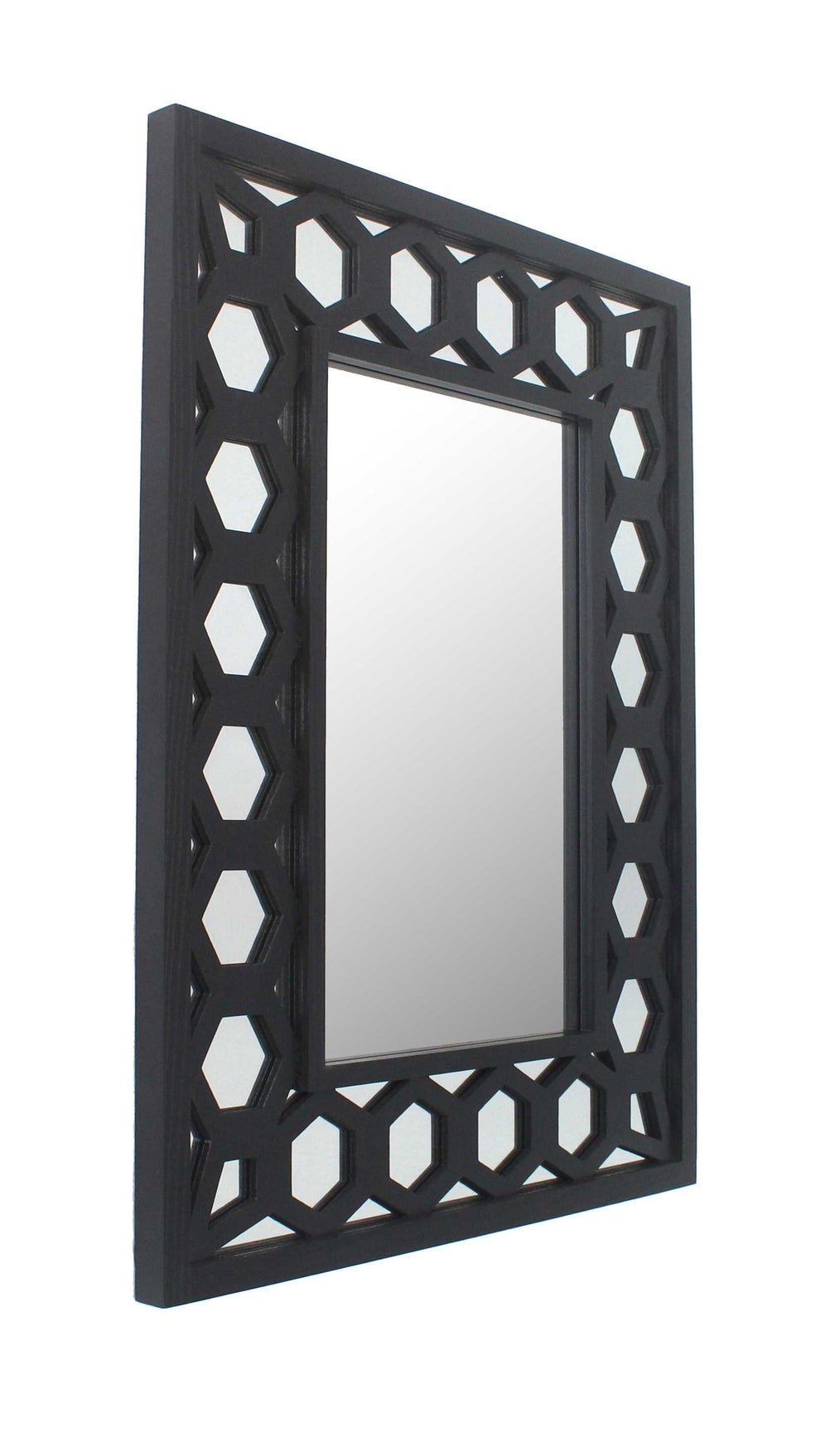 Black Vintage Dressing - Mirror By Homeroots | Mirrors | Modishstore - 3