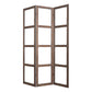 Brown Wood Glass Screen By Homeroots | Room Dividers | Modishstore