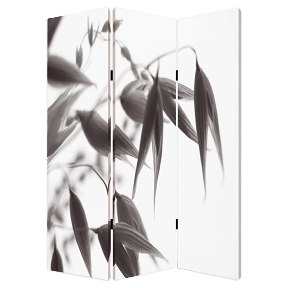 Multi Color Wood Canvas Screen By Homeroots | Room Dividers | Modishstore - 2