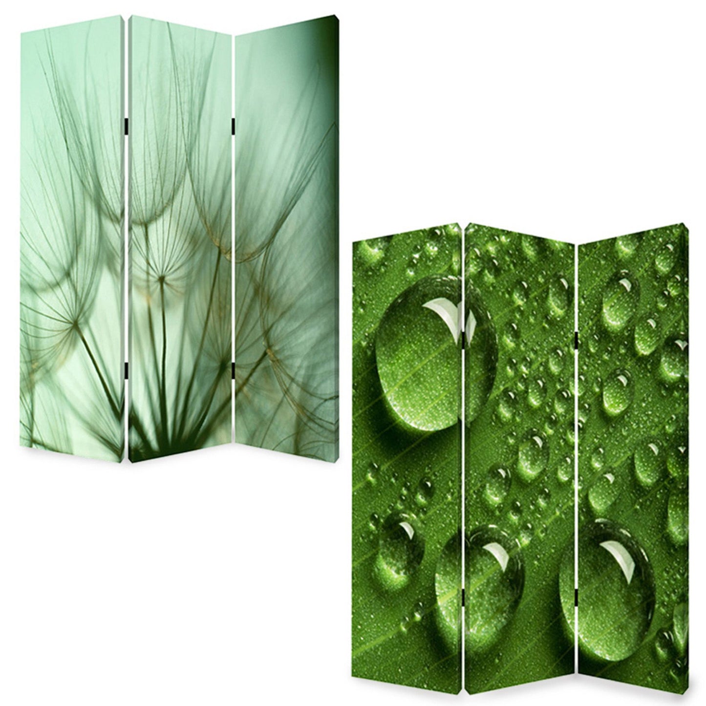 Multi Color Wood Canvas Rain Screen By Homeroots | Room Dividers | Modishstore - 3