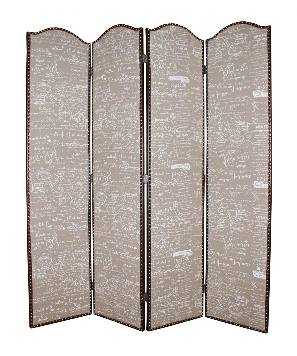 Tan Wood Galore Screen By Homeroots | Room Dividers | Modishstore - 3