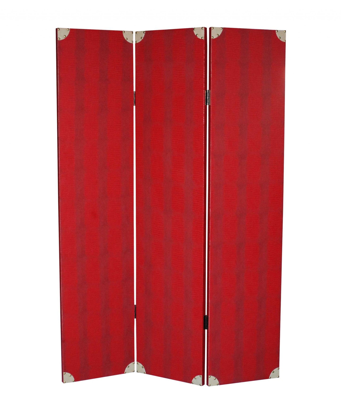 Red Wood Screen By Homeroots - 274691 | Room Dividers | Modishstore - 2