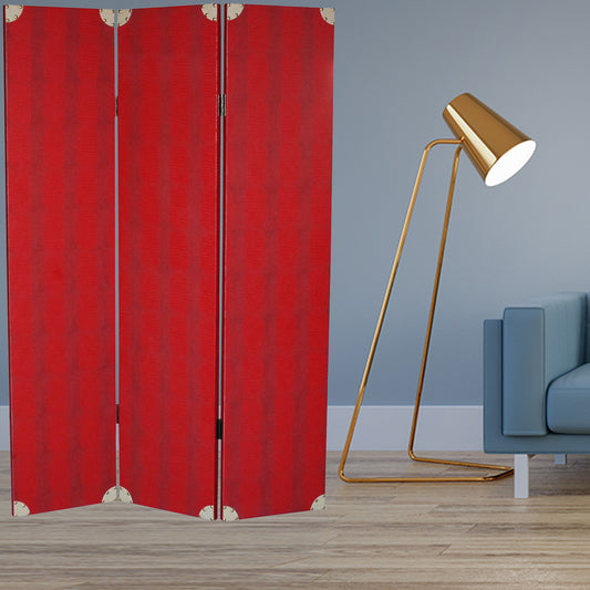 Red Wood Screen By Homeroots - 274691 | Room Dividers | Modishstore - 2