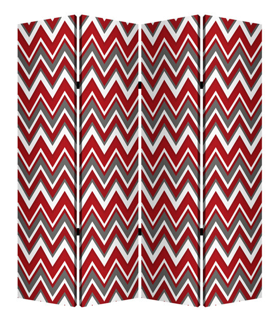 Mlti Color Wood Canvas Screen By Homeroots | Room Dividers | Modishstore - 2