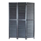 Black Wood Screen By Homeroots - 274725 | Room Dividers | Modishstore - 2