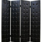 Black Faux leather Screen By Homeroots - 274734 | Room Dividers | Modishstore