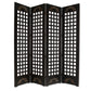 Brown Wood Omega Screen By Homeroots | Room Dividers | Modishstore