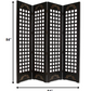 Brown Wood Omega Screen By Homeroots | Room Dividers | Modishstore - 2