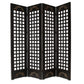 Brown Wood Omega Screen By Homeroots | Room Dividers | Modishstore - 3