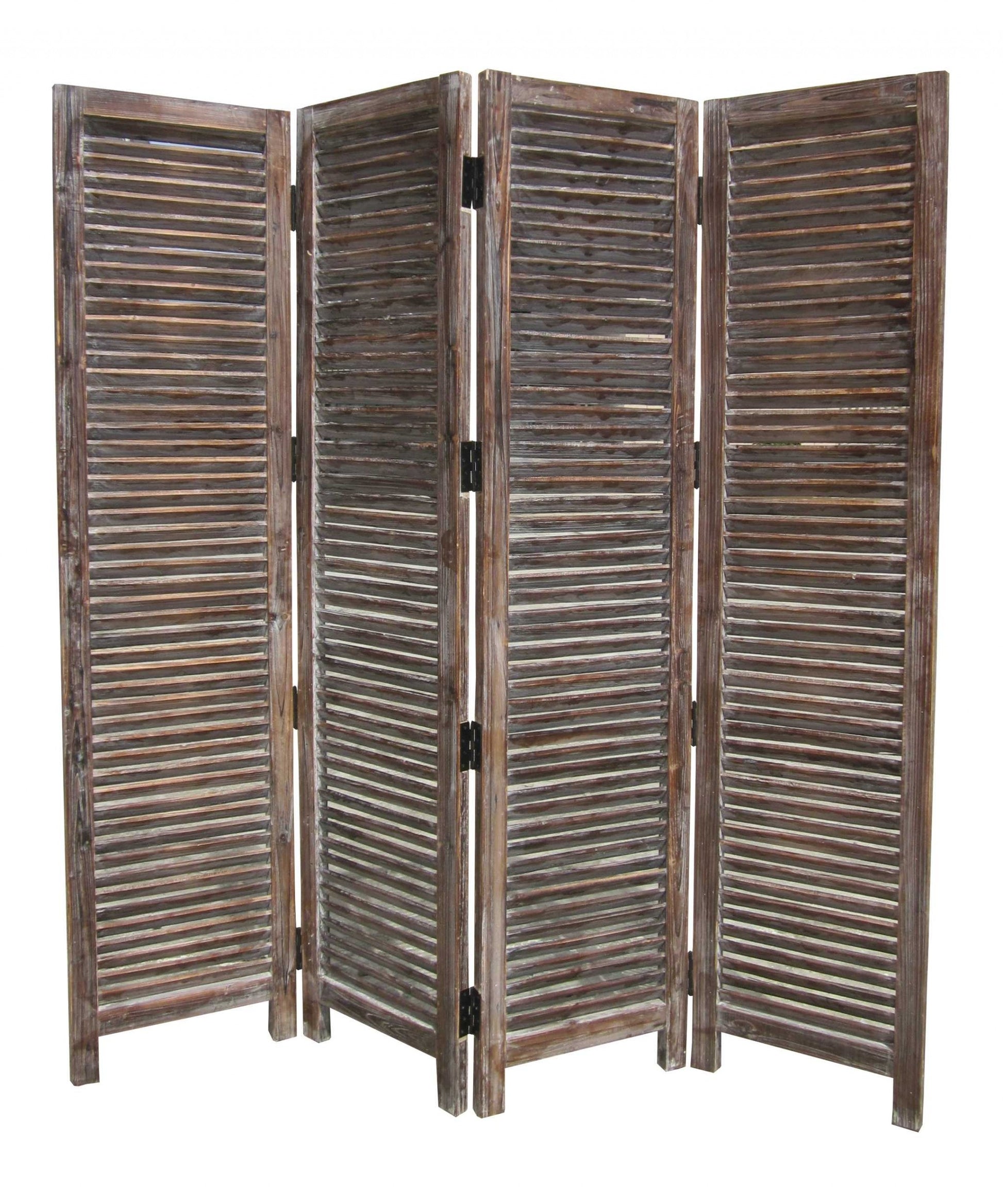 Brown Wood Screen By Homeroots - 274748 | Room Dividers | Modishstore