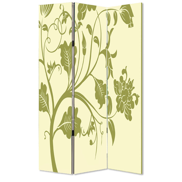 Multi Color Wood Canvas 3 Panel Screen By Homeroots - 274752 | Room Dividers | Modishstore