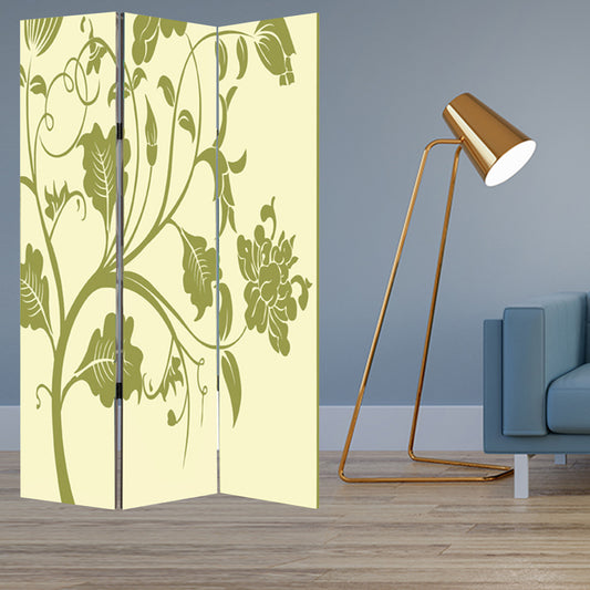 Multi Color Wood Canvas 3 Panel Screen By Homeroots - 274752 | Room Dividers | Modishstore