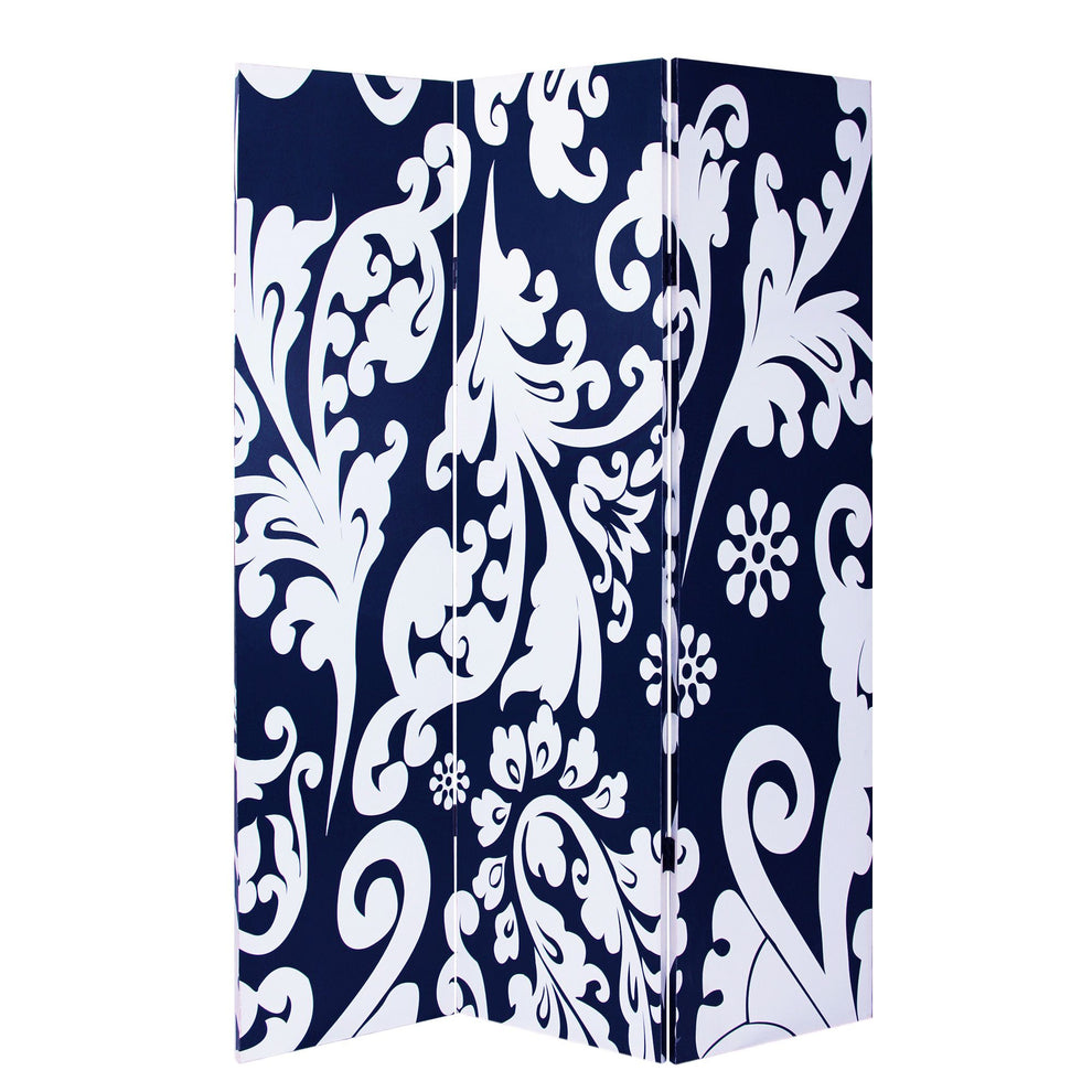 Multi Color Wood Canvas 3 Panel Screen By Homeroots - 274754 | Room Dividers | Modishstore - 3