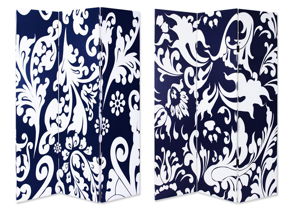 Multi Color Wood Canvas 3 Panel Screen By Homeroots - 274754 | Room Dividers | Modishstore - 4