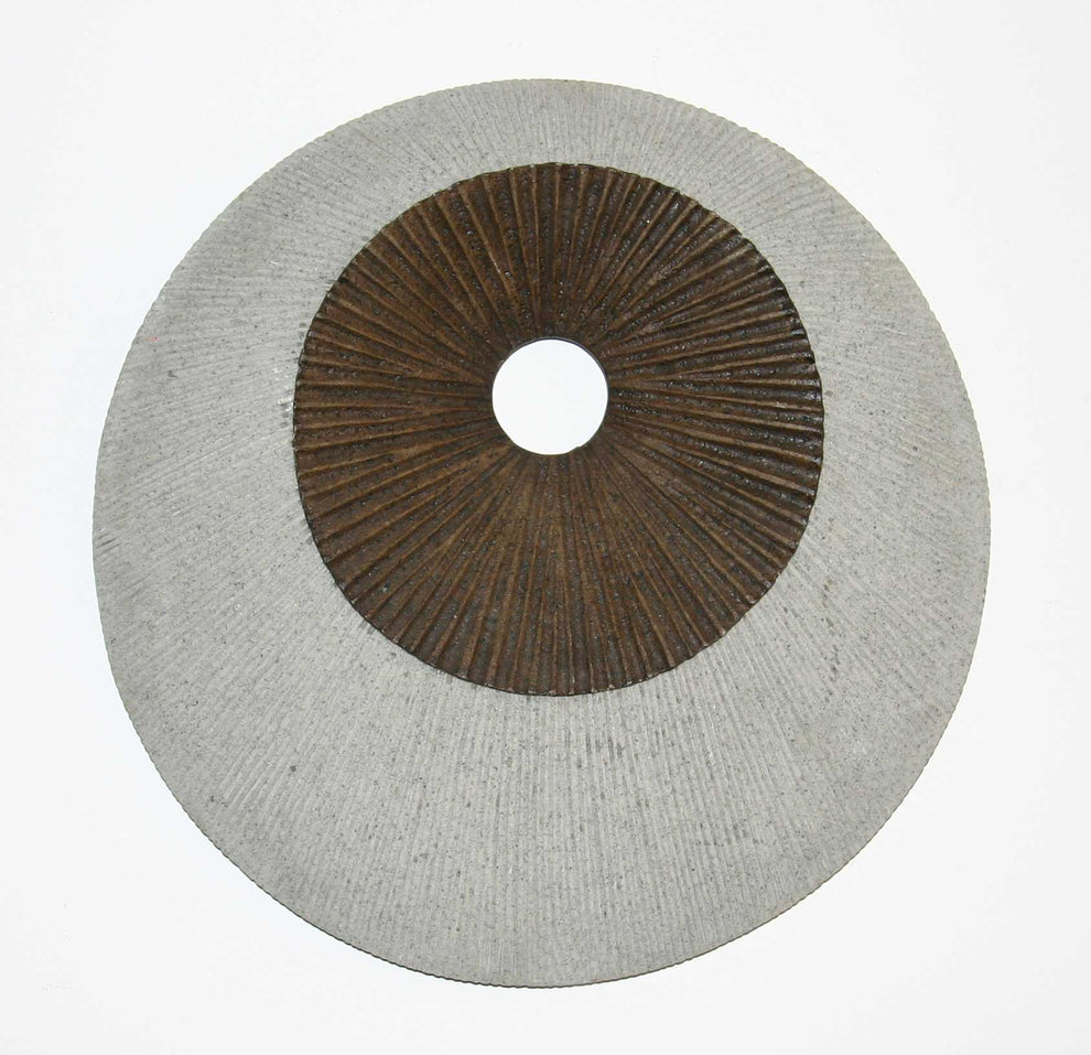 Brown & Gray Round Double Layer Ribbed Wall Decor By Homeroots - 274770 | Wall Decor | Modishstore - 2