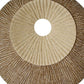 Brown Round Ribbed Wall Plaque By Homeroots | Wall Decor | Modishstore - 5