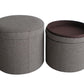 Gray Tweed Storage Ottoman By Homeroots | Ottomans | Modishstore